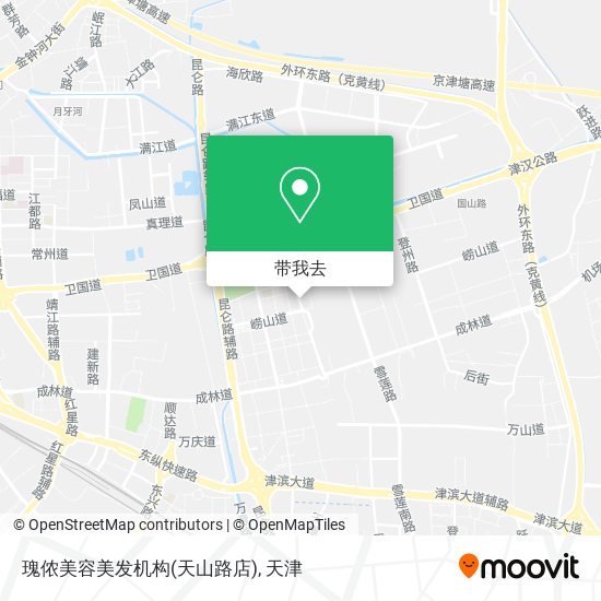 瑰侬美容美发机构(天山路店)地图
