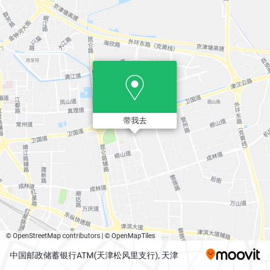 中国邮政储蓄银行ATM(天津松风里支行)地图