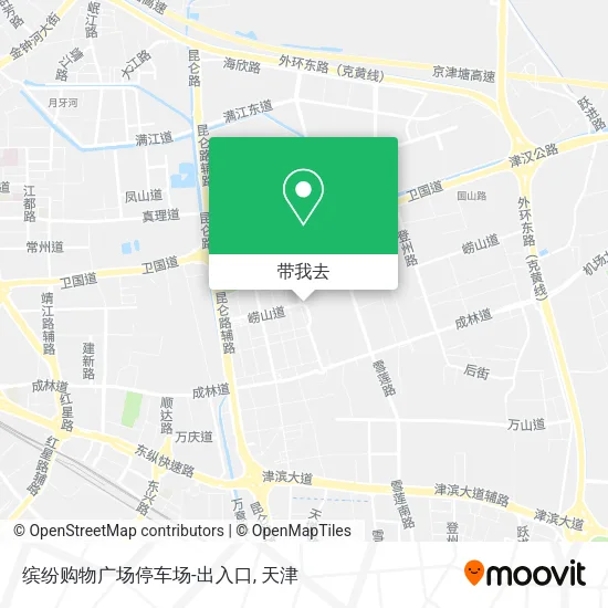 缤纷购物广场停车场-出入口地图
