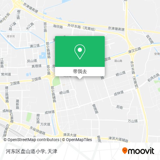 河东区盘山道小学地图