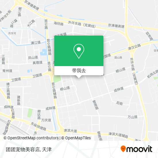 团团宠物美容店地图