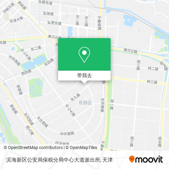 滨海新区公安局保税分局中心大道派出所地图