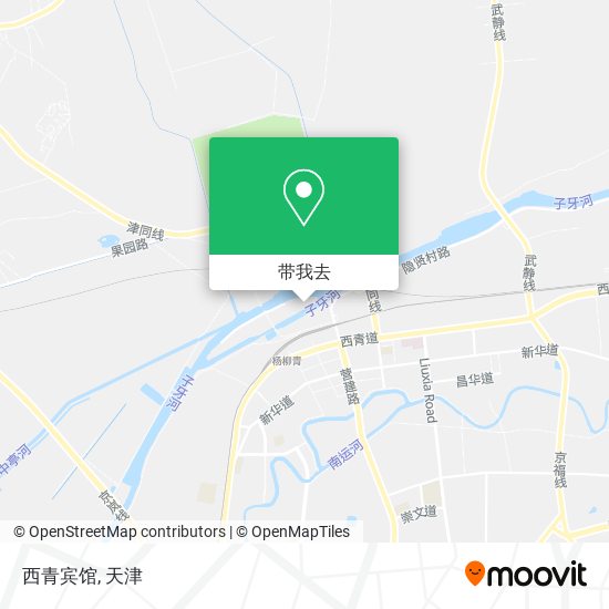 西青宾馆地图