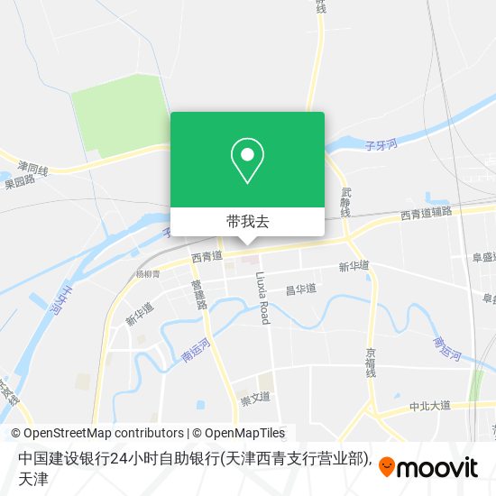 中国建设银行24小时自助银行(天津西青支行营业部)地图