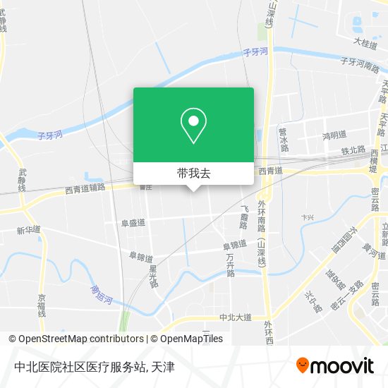 中北医院社区医疗服务站地图