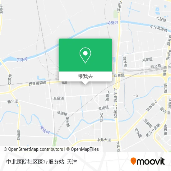 中北医院社区医疗服务站地图