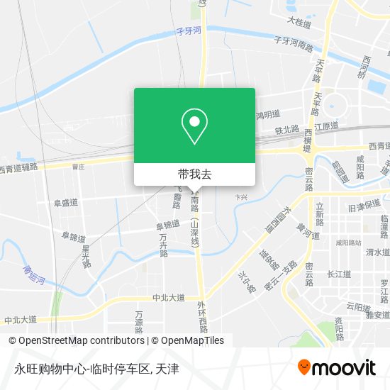 永旺购物中心-临时停车区地图