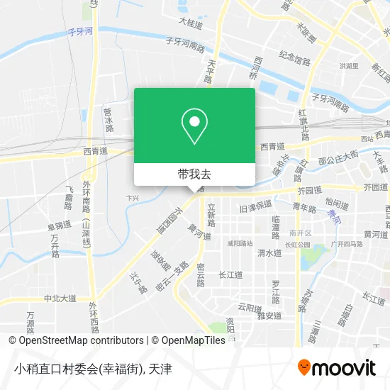 小稍直口村委会(幸福街)地图