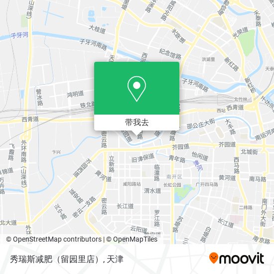 秀瑞斯减肥（留园里店）地图