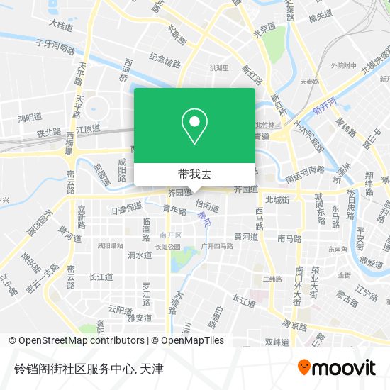 铃铛阁街社区服务中心地图