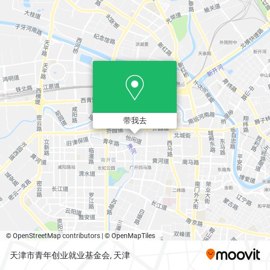 天津市青年创业就业基金会地图
