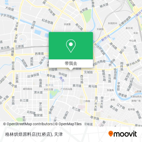 格林烘焙原料店(红桥店)地图