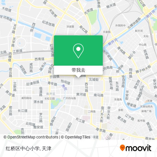 红桥区中心小学地图