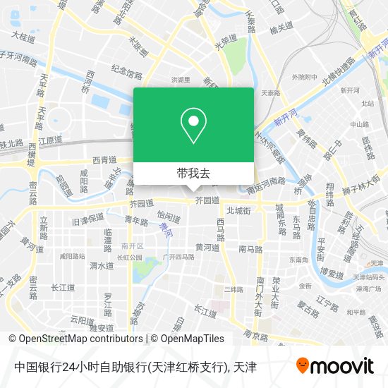 中国银行24小时自助银行(天津红桥支行)地图