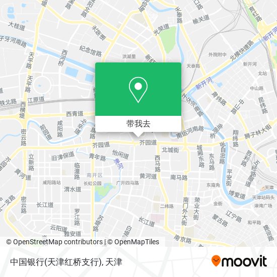 中国银行(天津红桥支行)地图