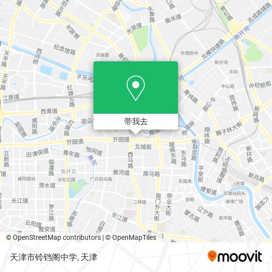 天津市铃铛阁中学地图