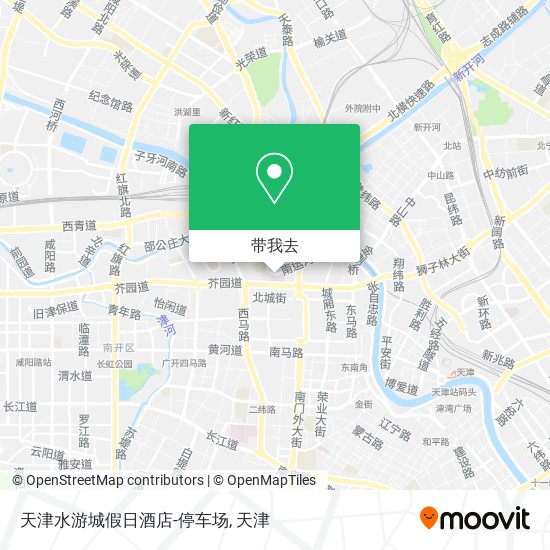 天津水游城假日酒店-停车场地图