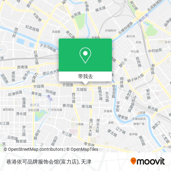 巷港依可品牌服饰会馆(富力店)地图