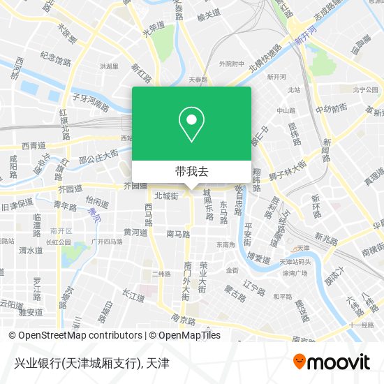 兴业银行(天津城厢支行)地图
