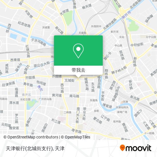 天津银行(北城街支行)地图