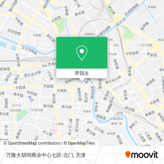 万隆大胡同商业中心七区-北门地图