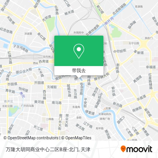 万隆大胡同商业中心二区B座-北门地图