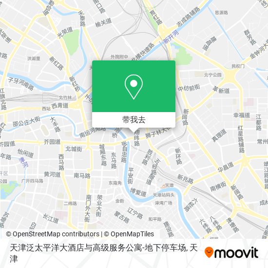 天津泛太平洋大酒店与高级服务公寓-地下停车场地图