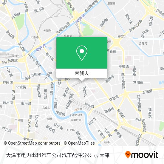 天津市电力出租汽车公司汽车配件分公司地图