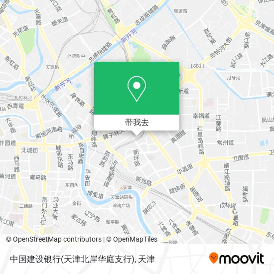 中国建设银行(天津北岸华庭支行)地图