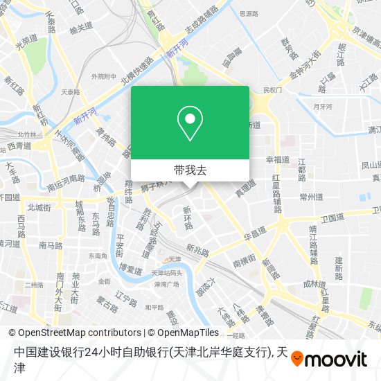 中国建设银行24小时自助银行(天津北岸华庭支行)地图