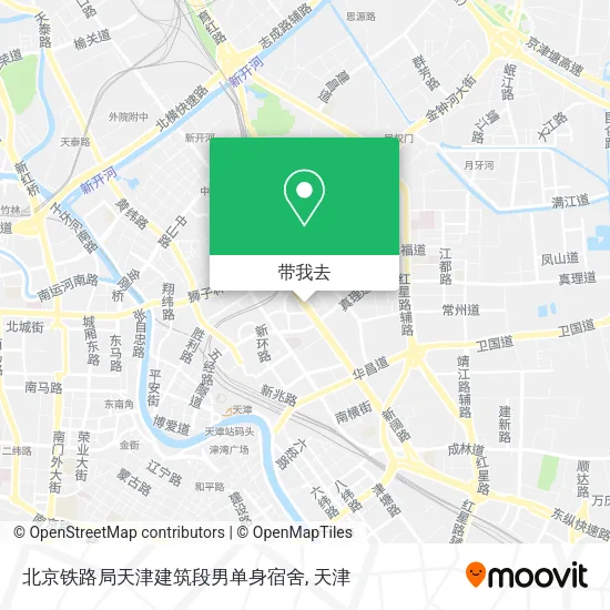 北京铁路局天津建筑段男单身宿舍地图