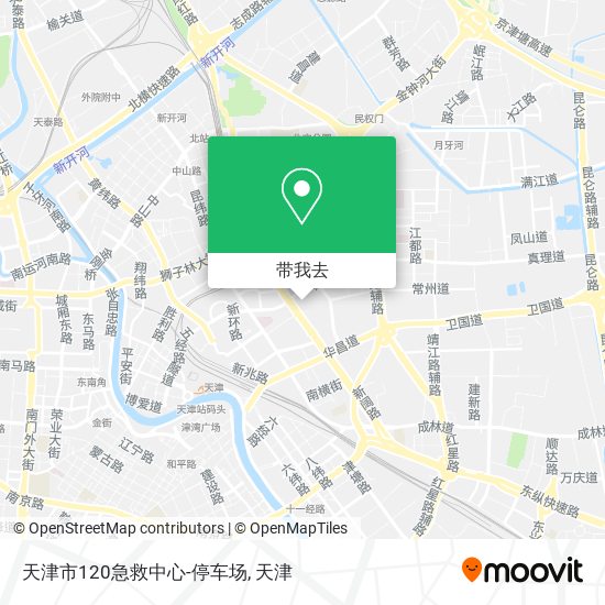 天津市120急救中心-停车场地图