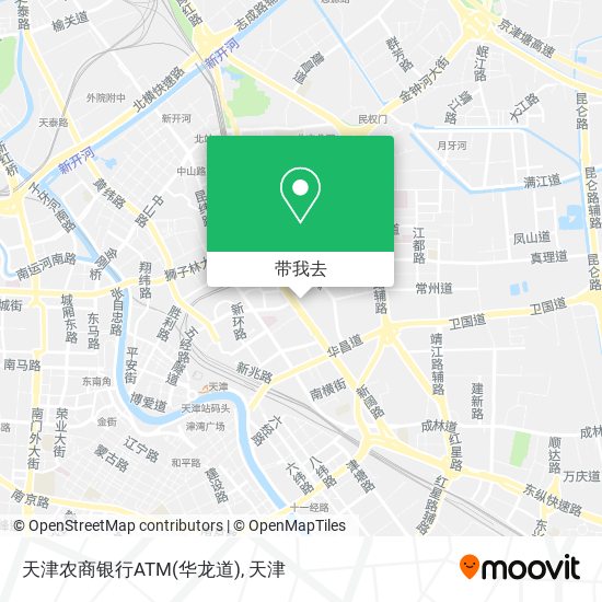 天津农商银行ATM(华龙道)地图