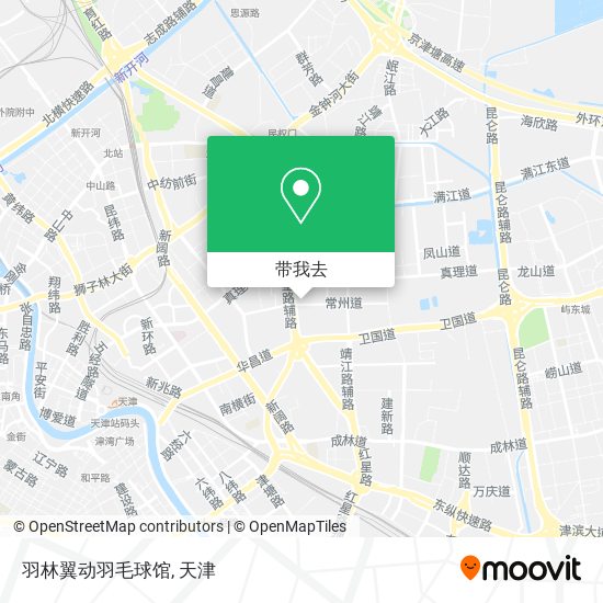 羽林翼动羽毛球馆地图