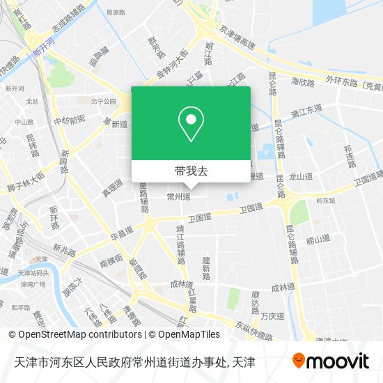 天津市河东区人民政府常州道街道办事处地图