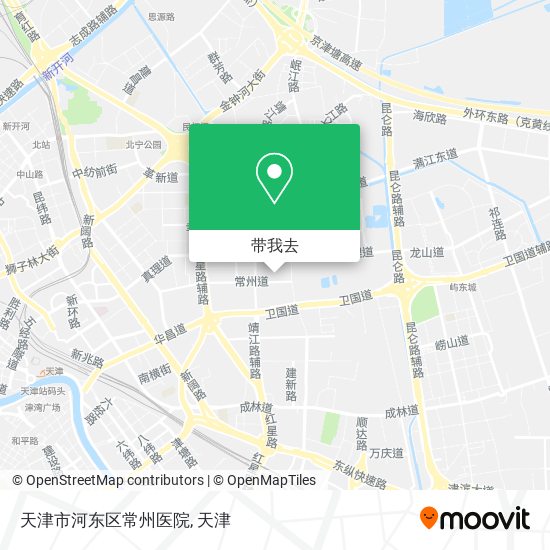 天津市河东区常州医院地图