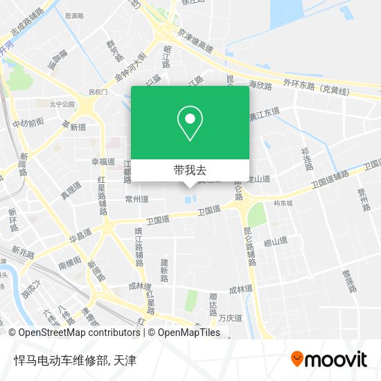 悍马电动车维修部地图