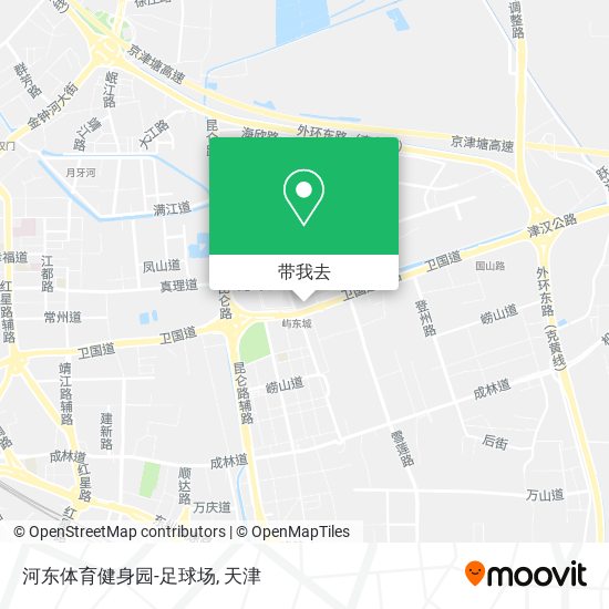 河东体育健身园-足球场地图