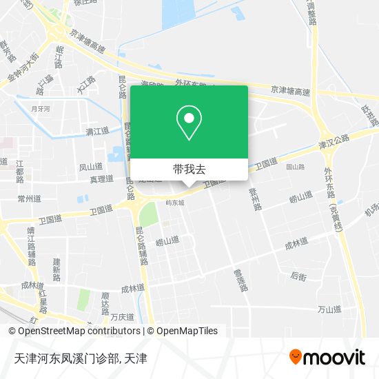 天津河东凤溪门诊部地图