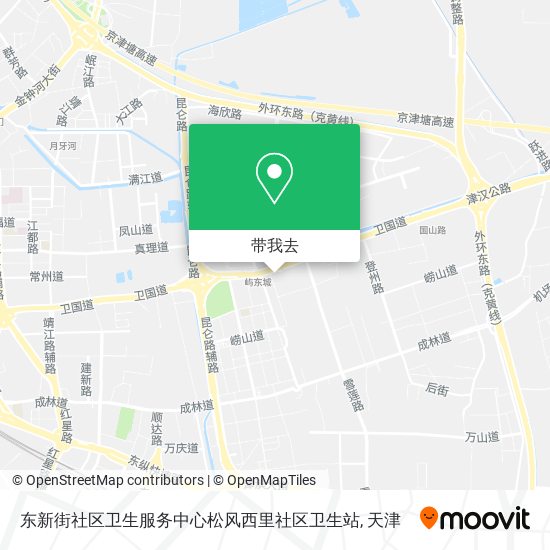 东新街社区卫生服务中心松风西里社区卫生站地图