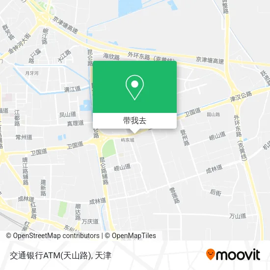 交通银行ATM(天山路)地图