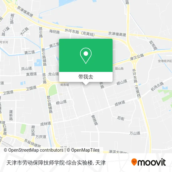 天津市劳动保障技师学院-综合实验楼地图