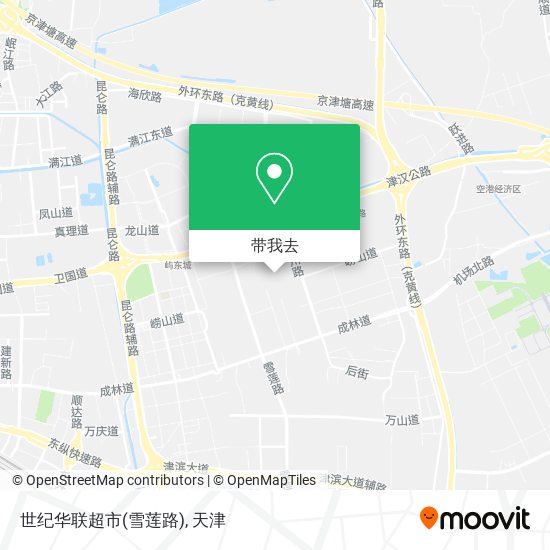 世纪华联超市(雪莲路)地图