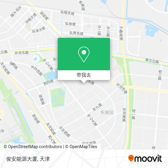 俊安能源大厦地图