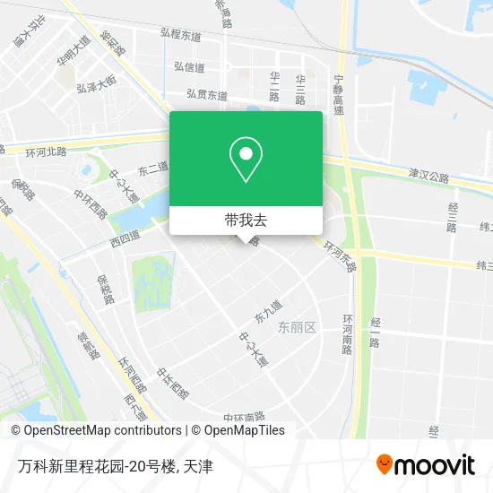 万科新里程花园-20号楼地图