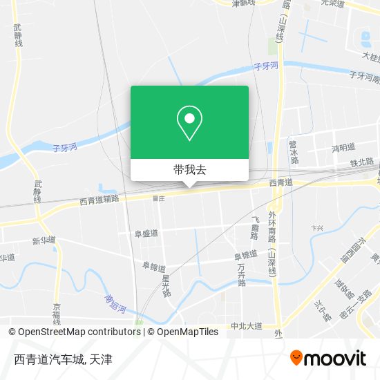 西青道汽车城地图