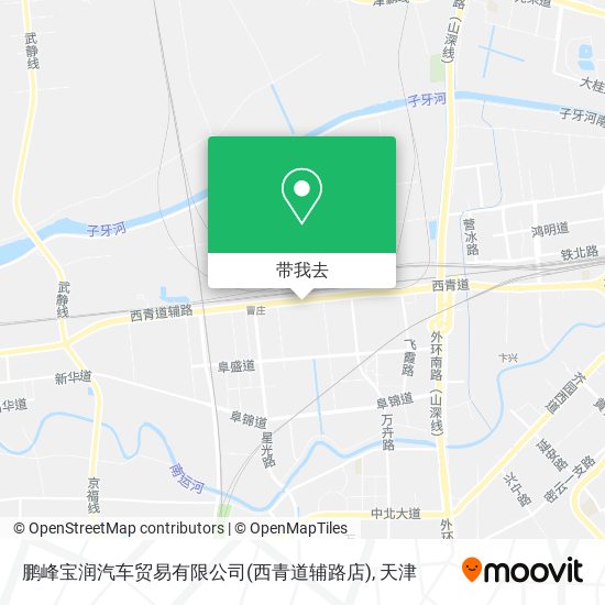 鹏峰宝润汽车贸易有限公司(西青道辅路店)地图