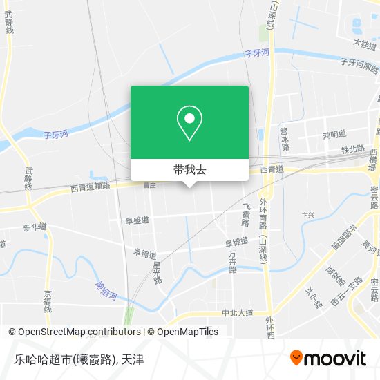 乐哈哈超市(曦霞路)地图