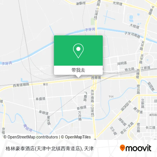 格林豪泰酒店(天津中北镇西青道店)地图