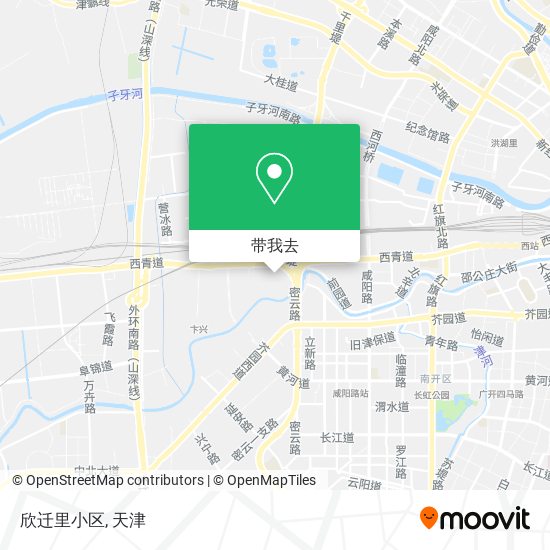 欣迁里小区地图